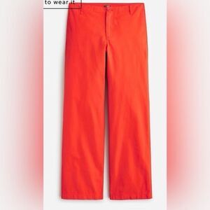 J. Crew Sailor Heritage Chino Pants in Orange Red